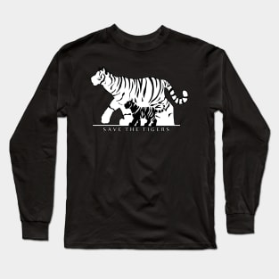 Save the Tigers (Black) Long Sleeve T-Shirt